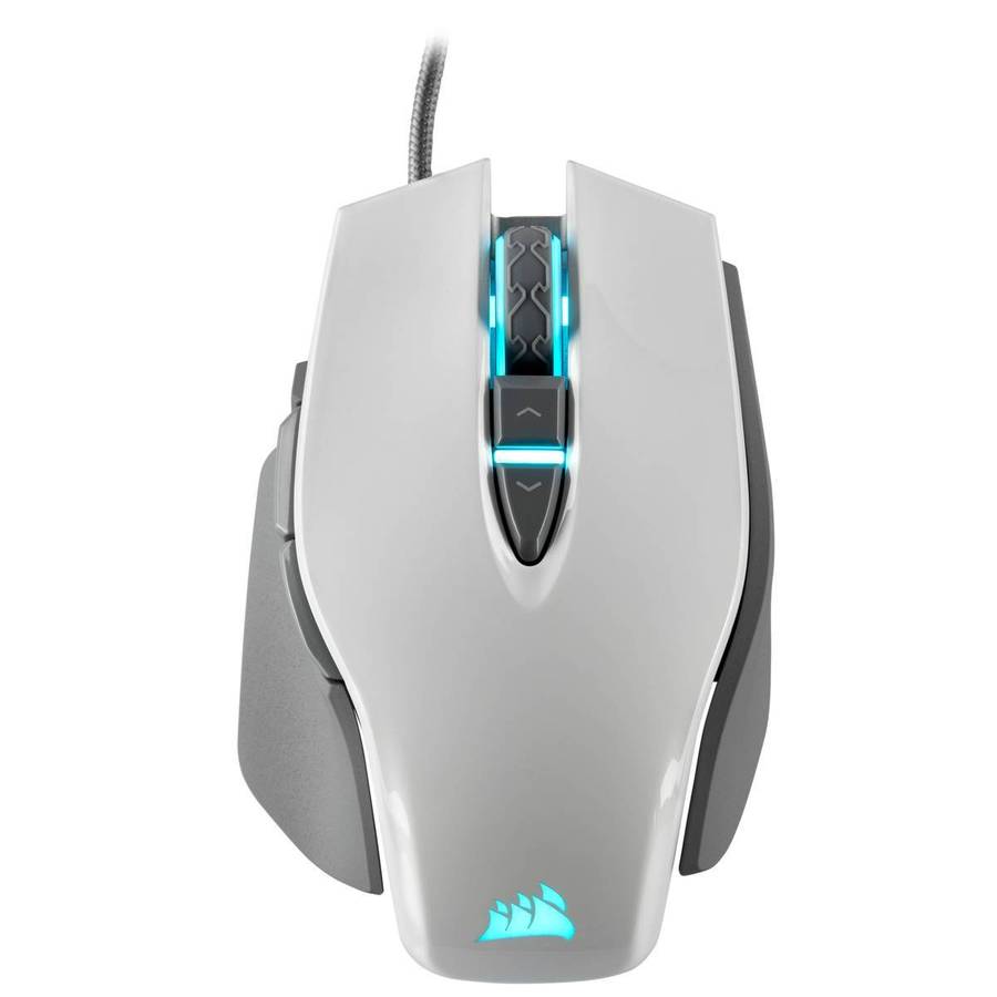 Corsair CH-9309111 M65 RGB Elite 18,000 DPI Tunable White Wired Optical Gaming Mouse (UNBOXED DEAL)