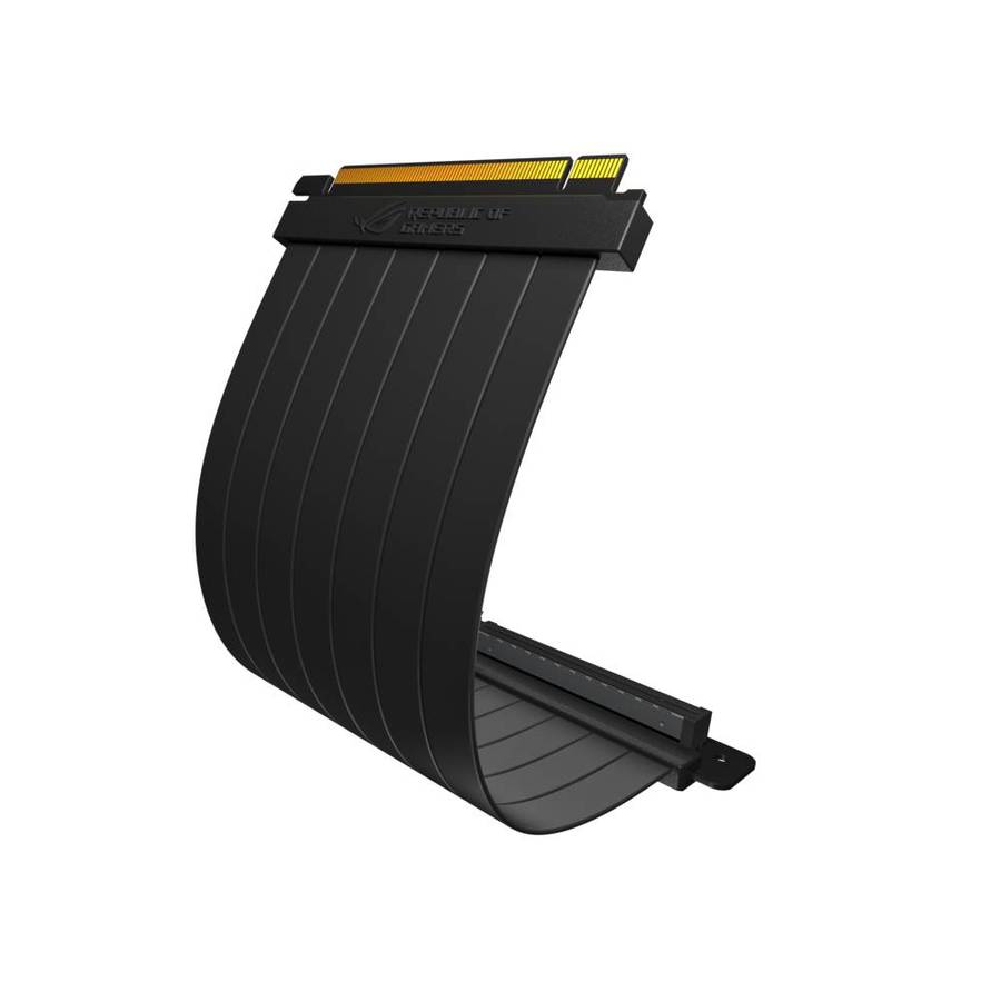 ROG Strix 240 mm PCI-E 3.0 x 16 Riser Cable with 90 degree adapter; patent SafeSlot design; EM...