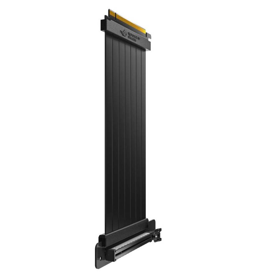 ROG Strix 240 mm PCI-E 3.0 x 16 Riser Cable with 90 degree adapter; patent SafeSlot design; EM...