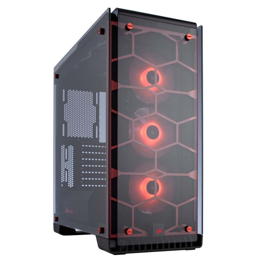 Crystal Series 570X RGB ATX Mid-Tower Case  Red