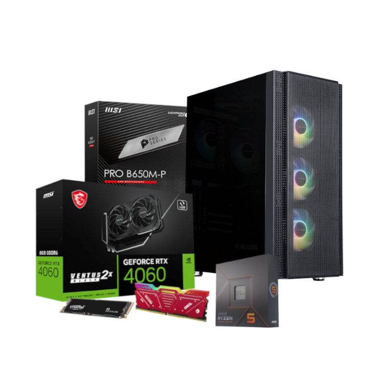 PCBUIDLER 7600 RTX4060 32GB 1TB W11H