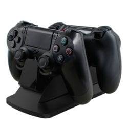 SPARKFOX DUAL CONTROLLER CHARGING STATION BLACK  PS4