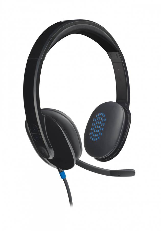 Logitech Headset H540 USB Headset Laser Tuned Drivers Comfortable Padding On Ear Audio Controls  ...