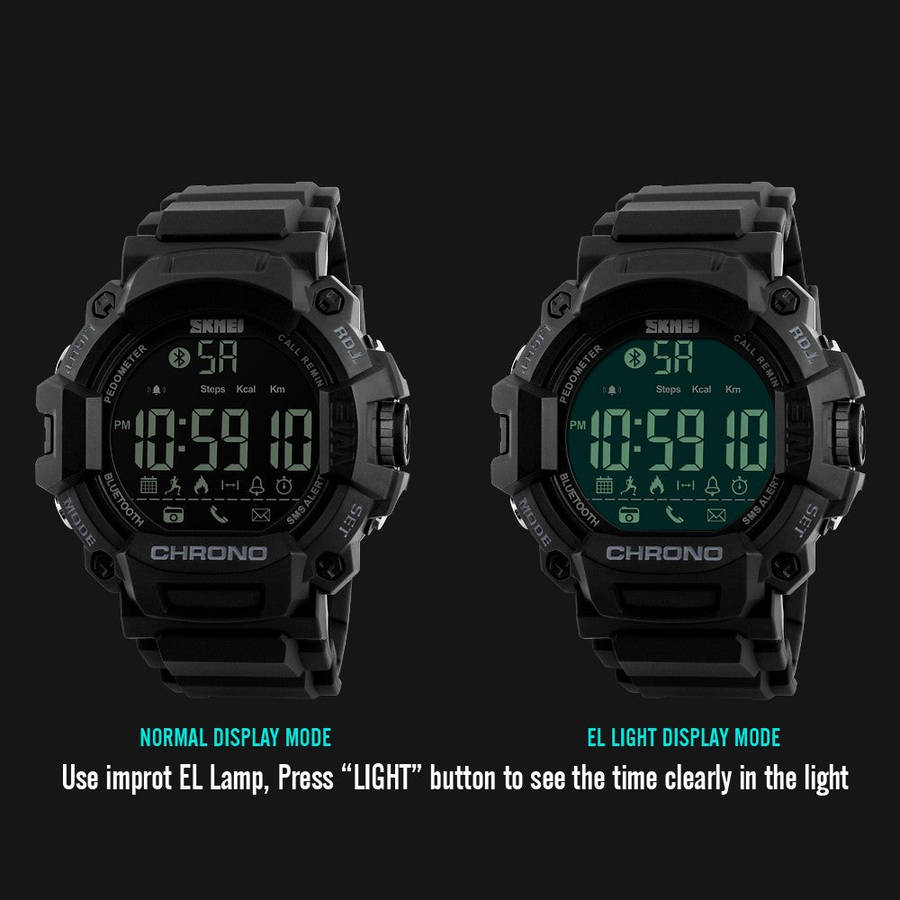 SKMEI 1249 Waterproof  Alarm Bluetooth Sports Watch