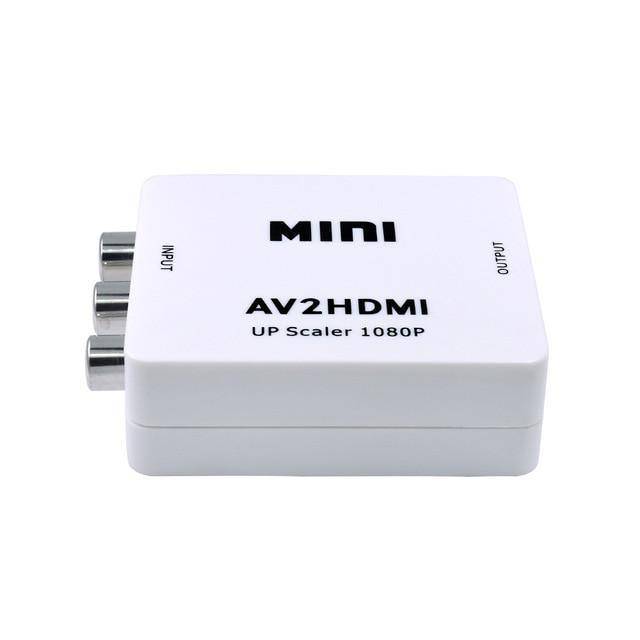 AV to HDMI Converter Adapter 1080P - AV2HDMI -White