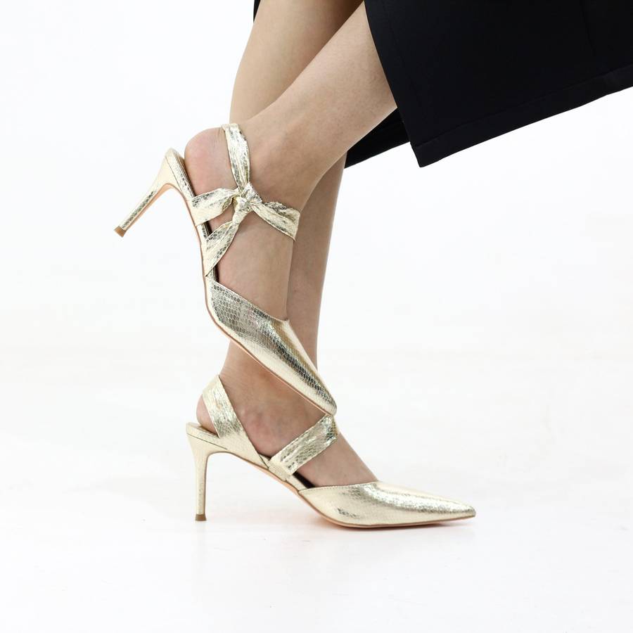 Kenna stiletto 8.2cm heel with metallic finish