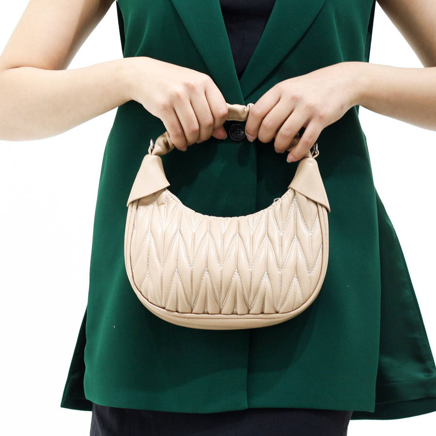 Olca quilted shoulder bag with handle