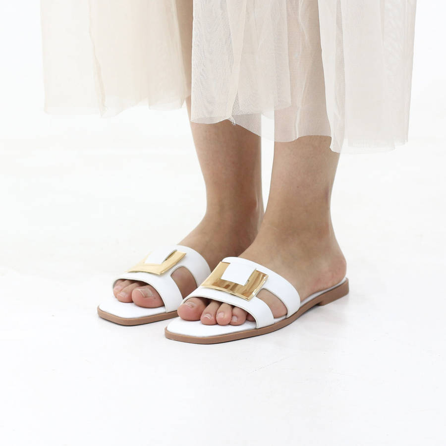 Frost slip-on flat sandal