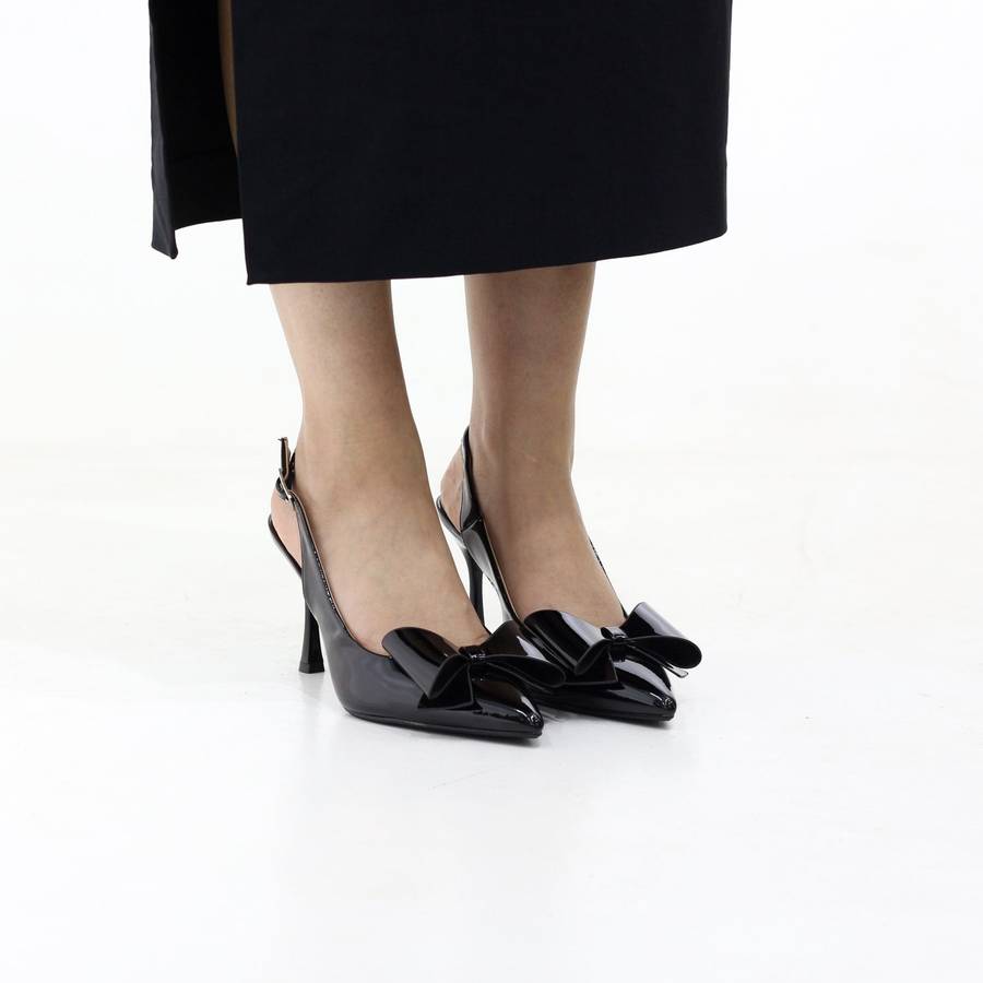 Flynn patent slingback stiletto 8.5cm heel