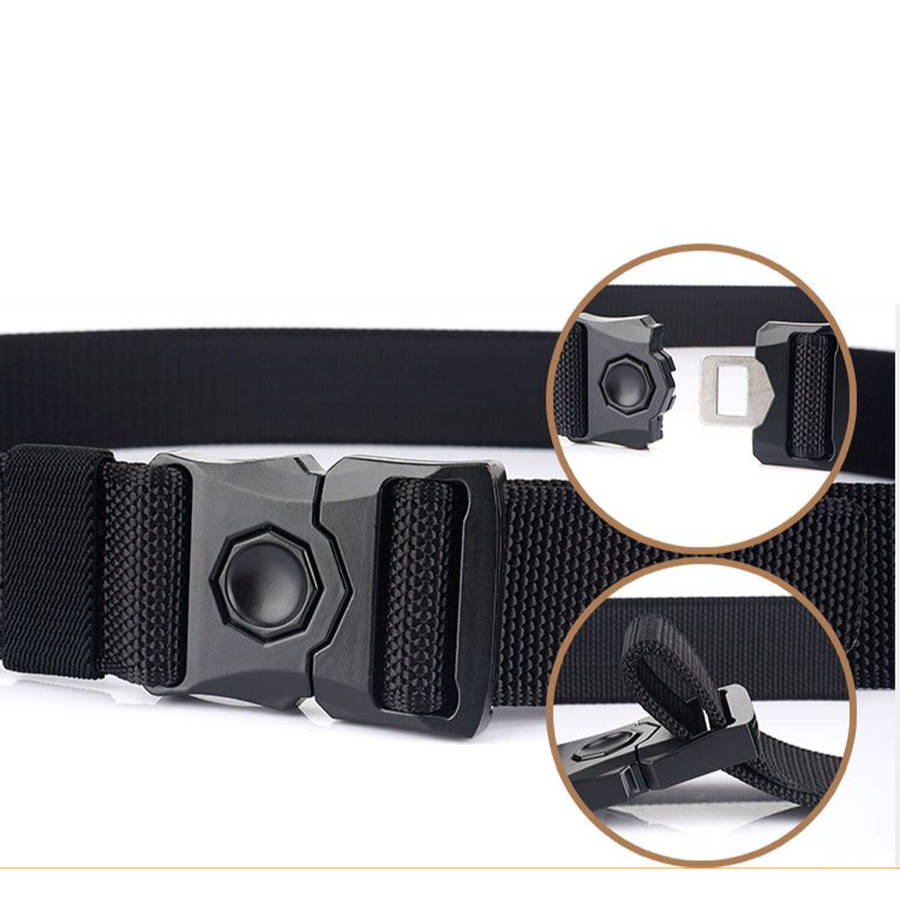 Tactical Quick-Release Metal Buckle Belt