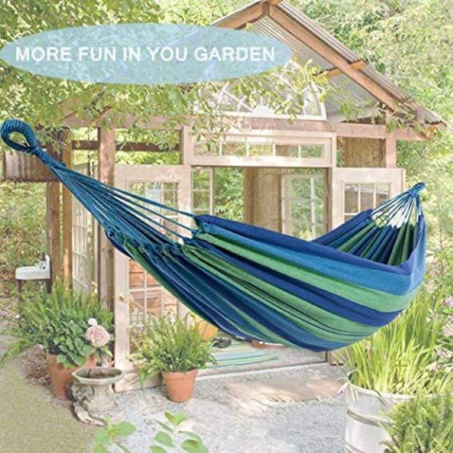 Outdoor Garden / Patio Hammock - Blue