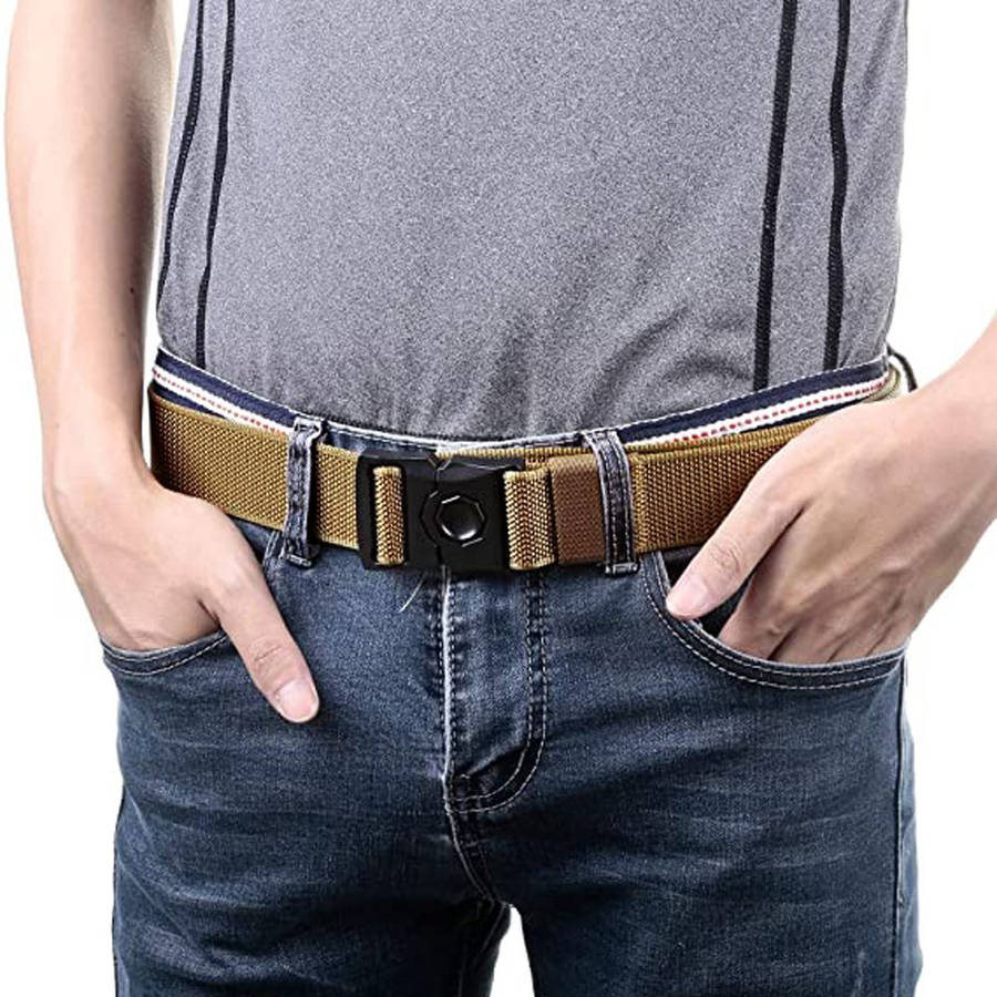 Tactical Quick-Release Metal Buckle Belt