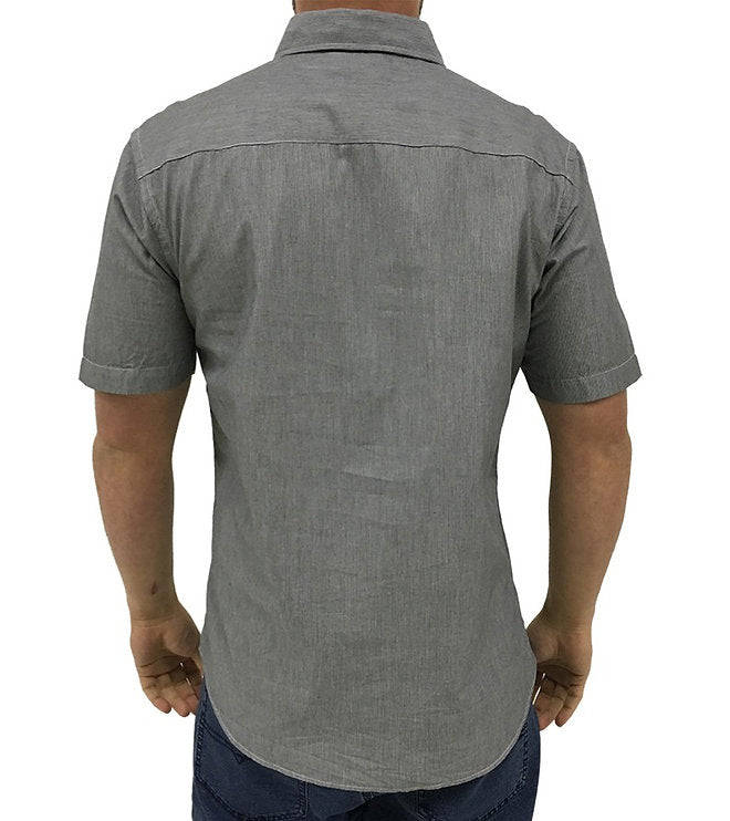 Casual Shirt Charcoal Stripe