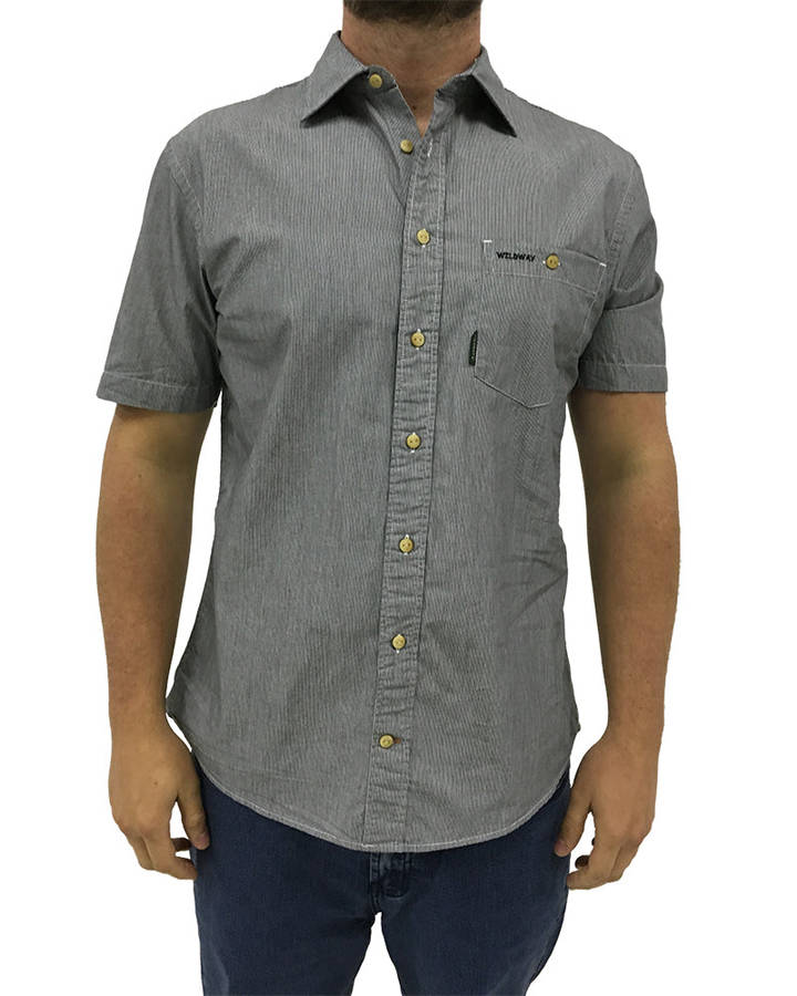 Casual Shirt Charcoal Stripe