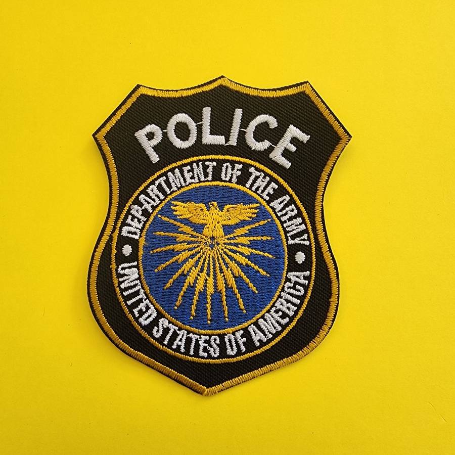 Police Iron on Patch