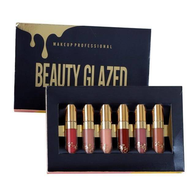 VVIP BEAUTY GLAZED 6PCS/SET LIQUID LIPSTICK