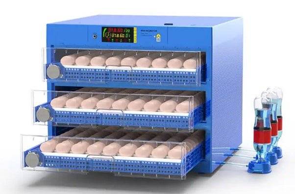 300 EGG AUTOMATIC ROLLER INCUBATOR DUAL VOLTAGE - BLUE