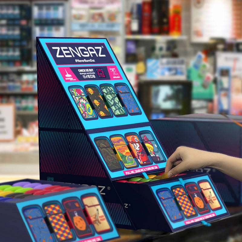 Zengaz Lighter Cube Display ZL 3 Mega Jet Flame - 48 pcs
