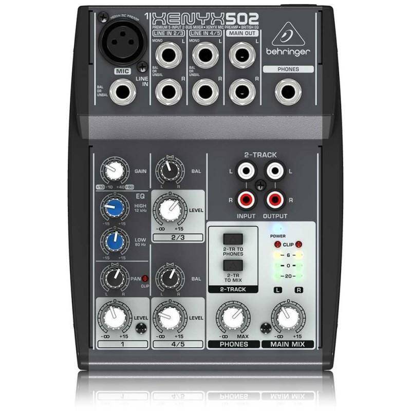 Behringer Xenyx 502Fx 5 Input Mixer With Effects
