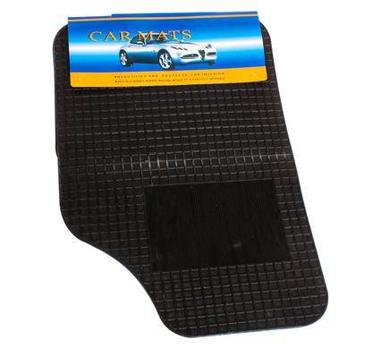 Rubber Car Mat Set 4 Pce 2 x Back 2 x Front