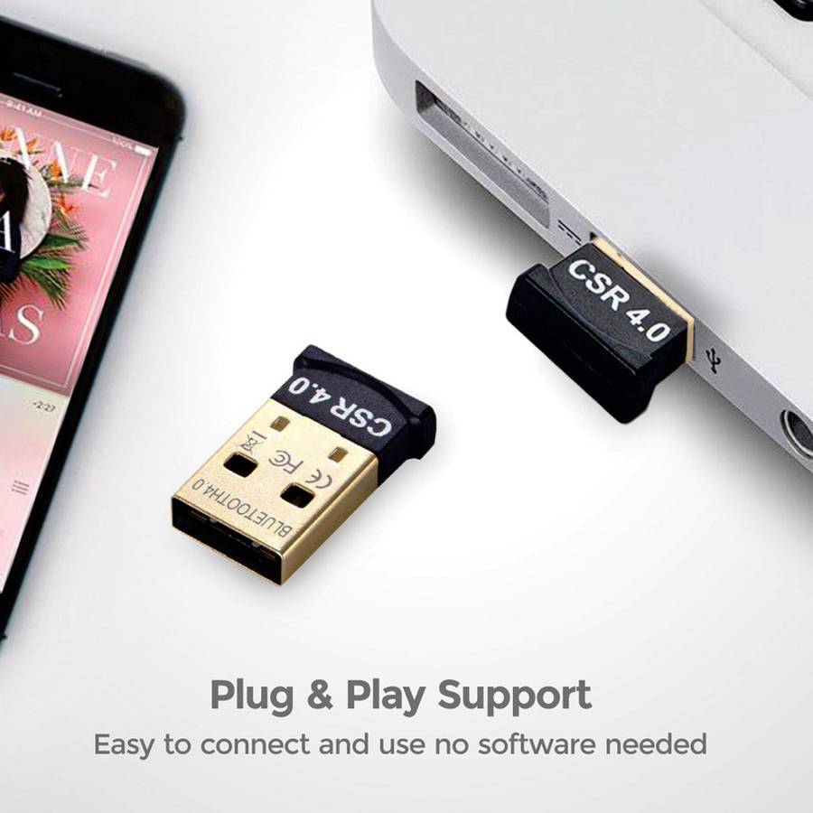 Nano Wireless Bluetooth Receiver, Link Your Computer to Any Bluetooth Devices