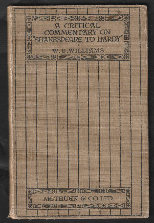 A Critical Commentary on Shakespeare to Hardy