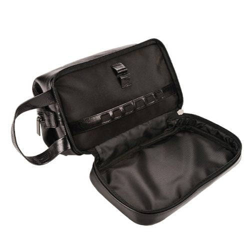 Adpel Italian Leather Toiletry Bag | Black