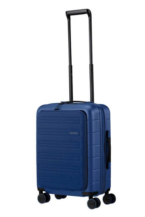American Tourister Novastream 55cm Expandable Cabin Spinner - Laptop Compartment | Navy Blue