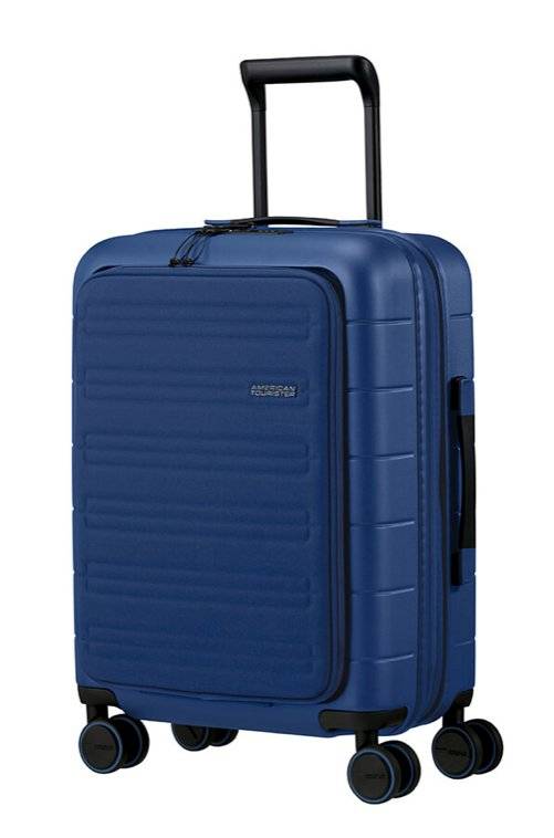 American Tourister Novastream 55cm Expandable Cabin Spinner - Laptop Compartment | Navy Blue