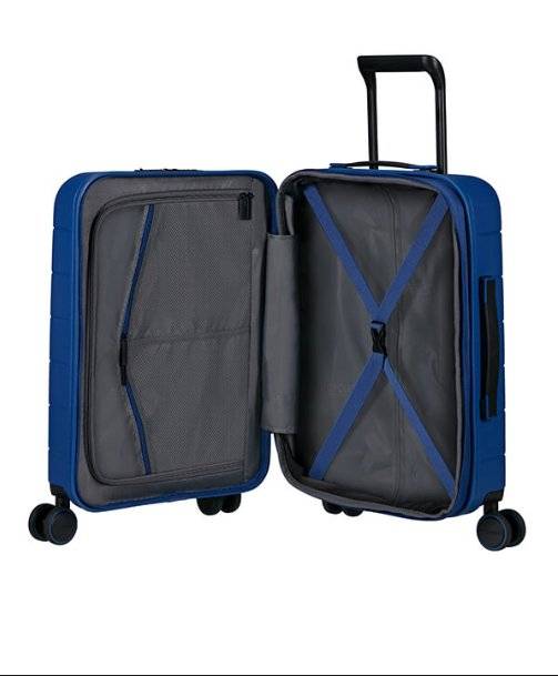 American Tourister Novastream 55cm Expandable Cabin Spinner - Laptop Compartment | Navy Blue