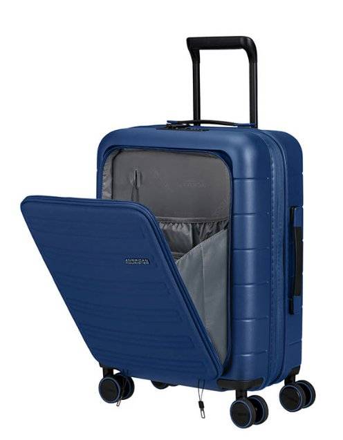 American Tourister Novastream 55cm Expandable Cabin Spinner - Laptop Compartment | Navy Blue
