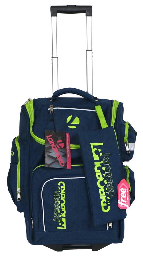 Tosca Longboard Cruiser School Trolley Backpack | Navy