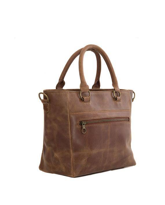 Zemp Paris Grab Handbag | Waxy Tan