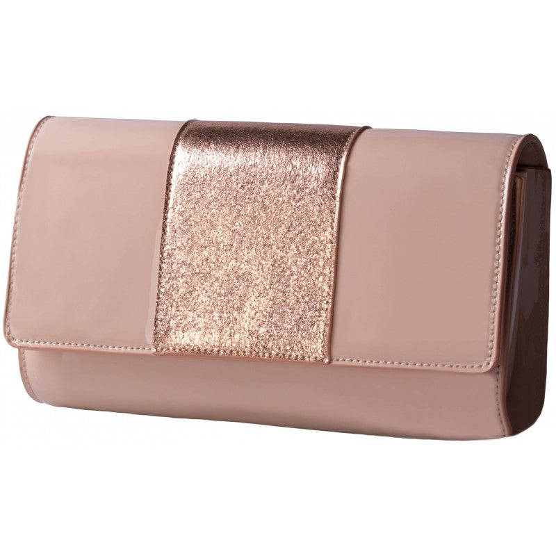 Pierre Cardin Mia Patent Evening Bag | Nude