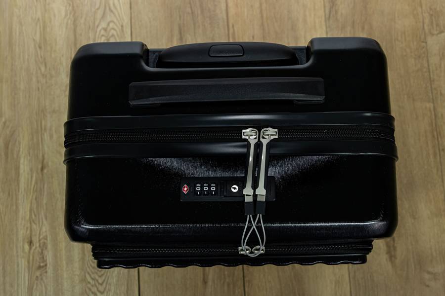 Gino De Vinci Business Carry On with laptop pouch 50cm Black