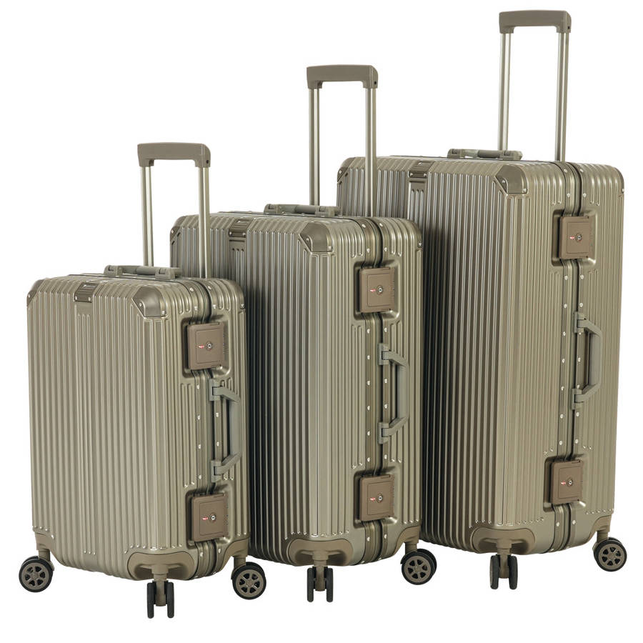 Paklite Metro 3 piece Trolley Spinner Champagne