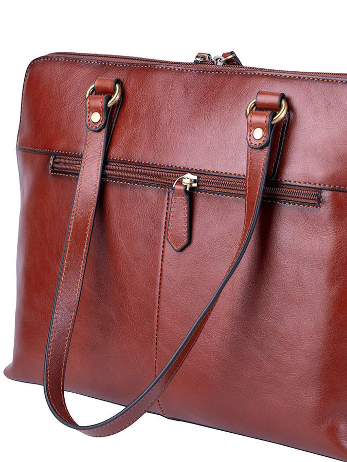 Polo Vega Slim Briefcase Brown