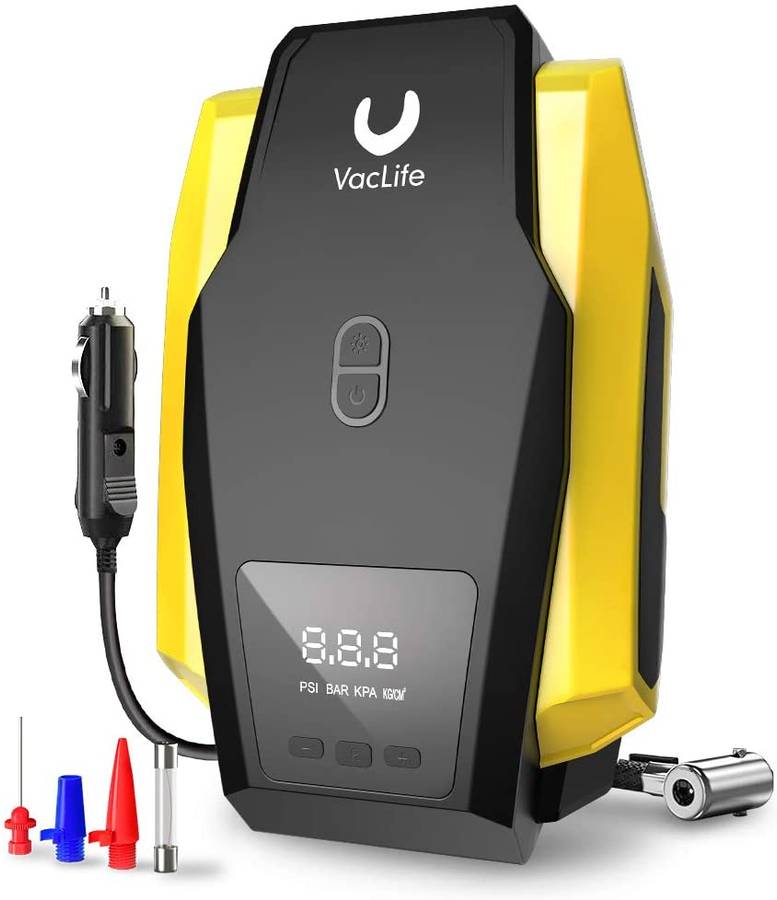 VacLife12V Digital Air Compressor and Tyre Inflator