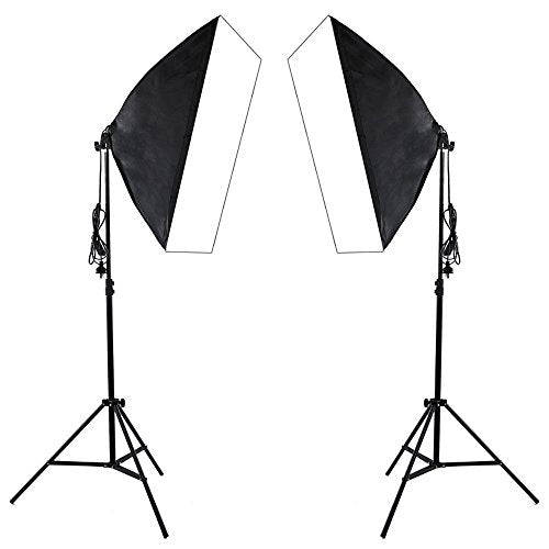 Abeststudio 2x135W Continuous Lighting Kit 20x28/50x70cm Softbox Soft Box Photo Studio Set Light ...