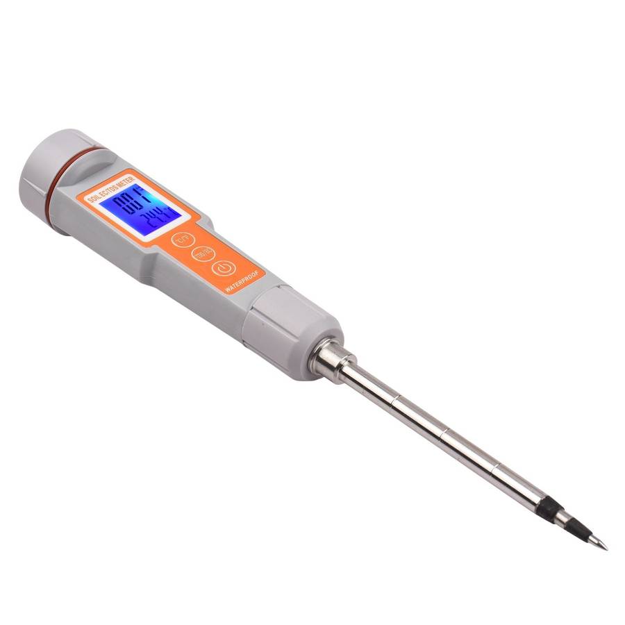 Soil Tester 3 in 1 Multifunction EC/ TDS/ Temperature Digital Soil Test Probe Meter with Back