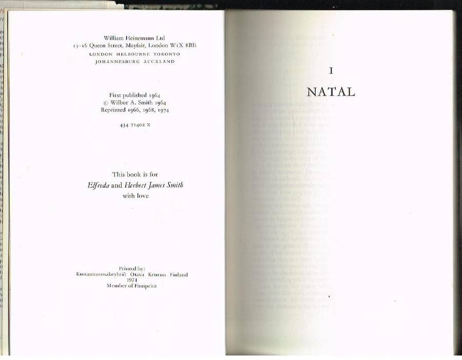 When the lion feeds Wilbur A Smith (repr. 1974)