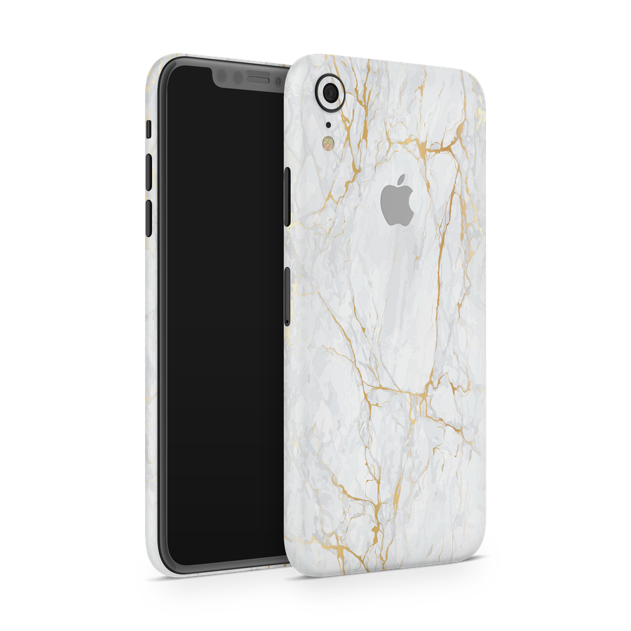 iPhone XR Skin (Gold Marble)