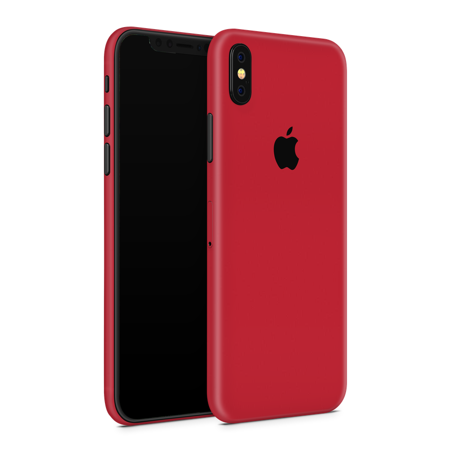 iPhone XS Max Skin (Matte Red)