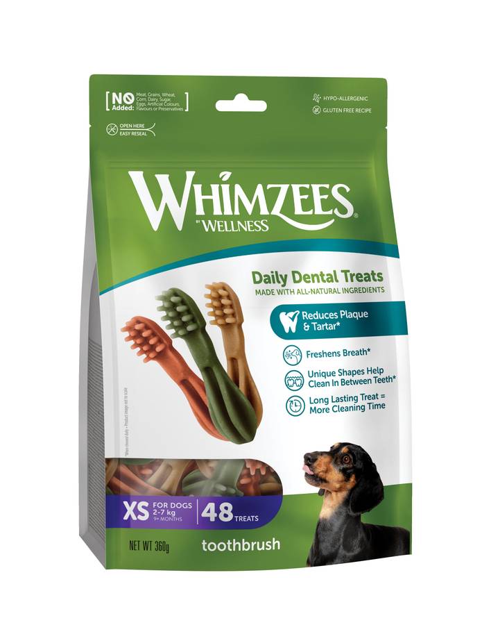 Whimzees X-Small Toothbrush Value Bag (48pc)
