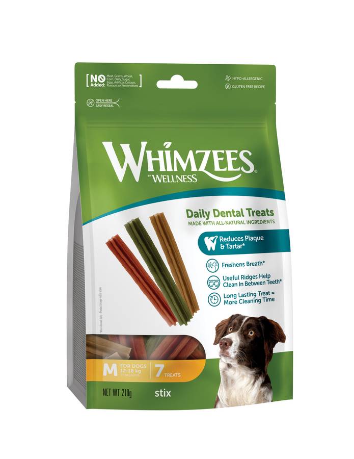 Whimzees Medium Stix Weekly Value Bag (7pc)