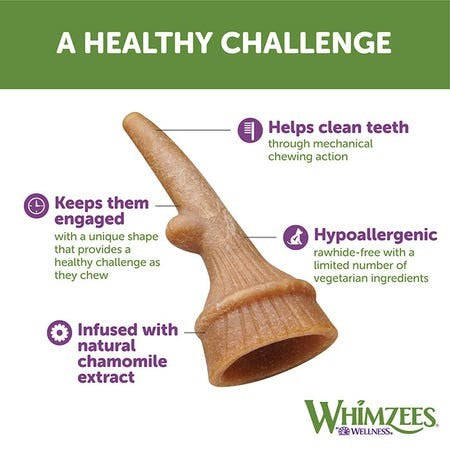 Whimzees Medium Antler Value Bag (12pc)