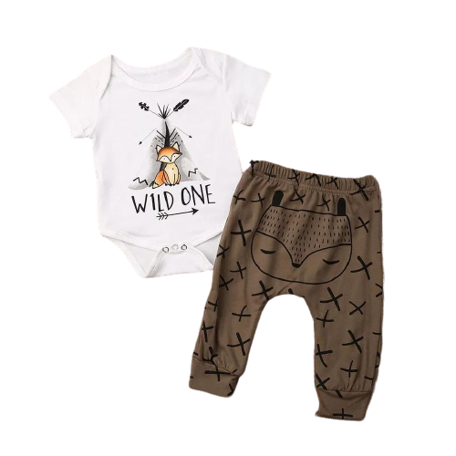 Boys Wild One Fox Set - 18-24 Months