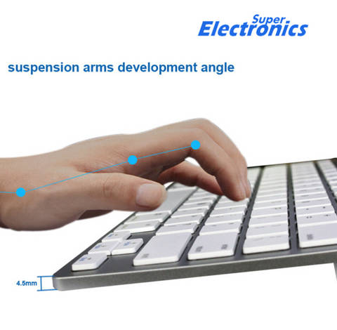 Bluetooth Keyboard Ultra Slim for iOS Android Windows Mac OS PC Tablet Smartphone