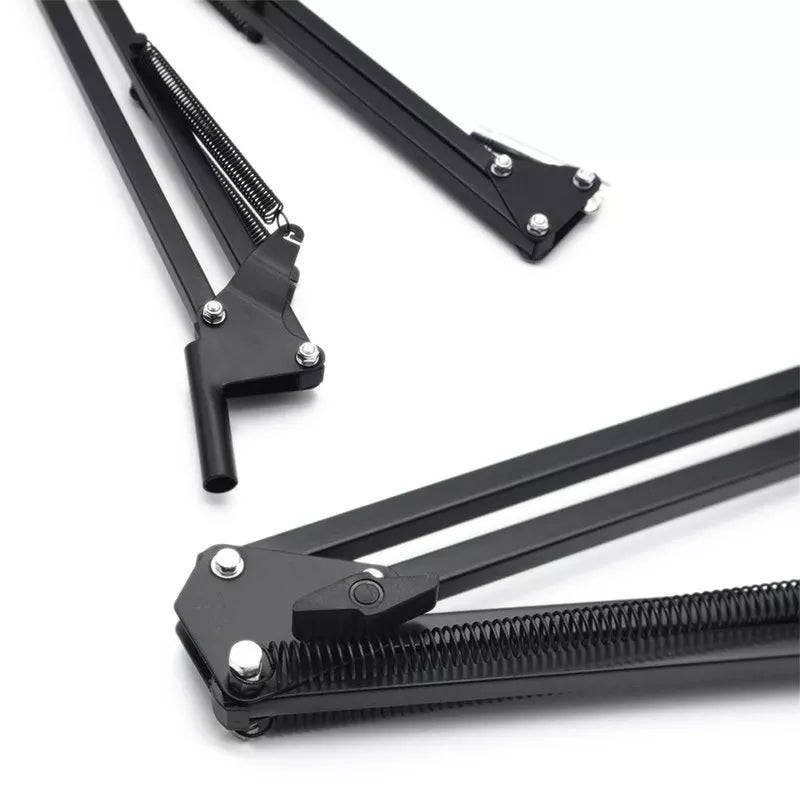 Extendable Recording Microphone Holder Suspension Boom Scissor Arm Stand Holder with Microphone C...
