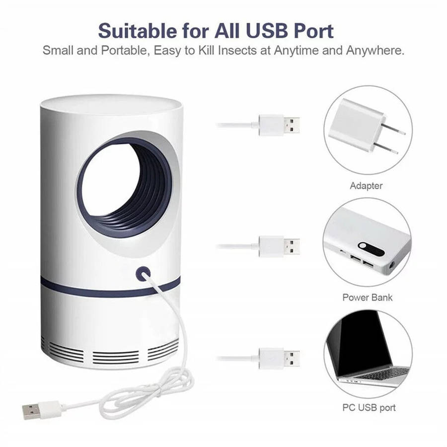 Photocatalytic Mosquito Killer Lamp Zapper USB LED Light UV Insect Trap
